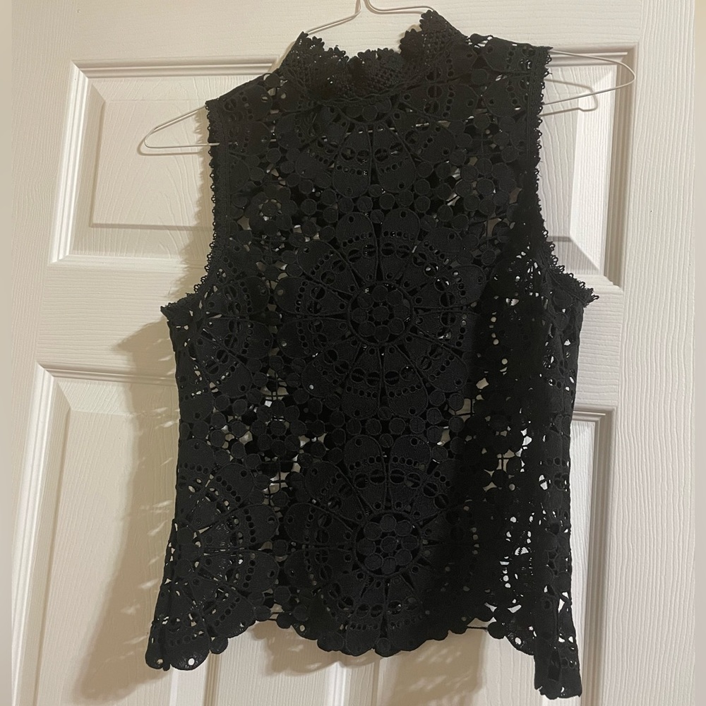 Miss Chievous New Lace Zip see through blouse